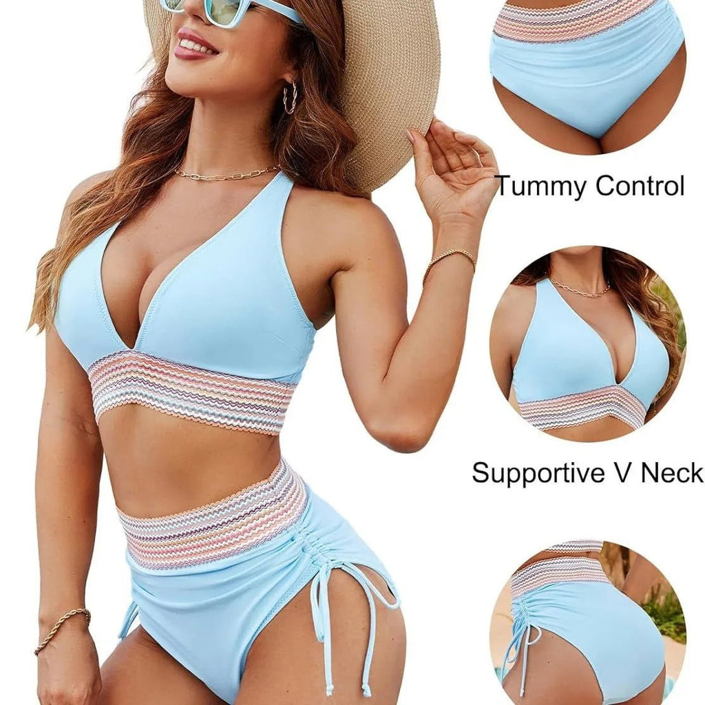 Women’s Adjustable-Strap High-Waisted Bikini — Image 4