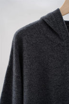 25New Top casual da donna con cardigan con cerniera e cappuccio lavorato a maglia con tasca a catena con perline di cashmere - StepByStepNow