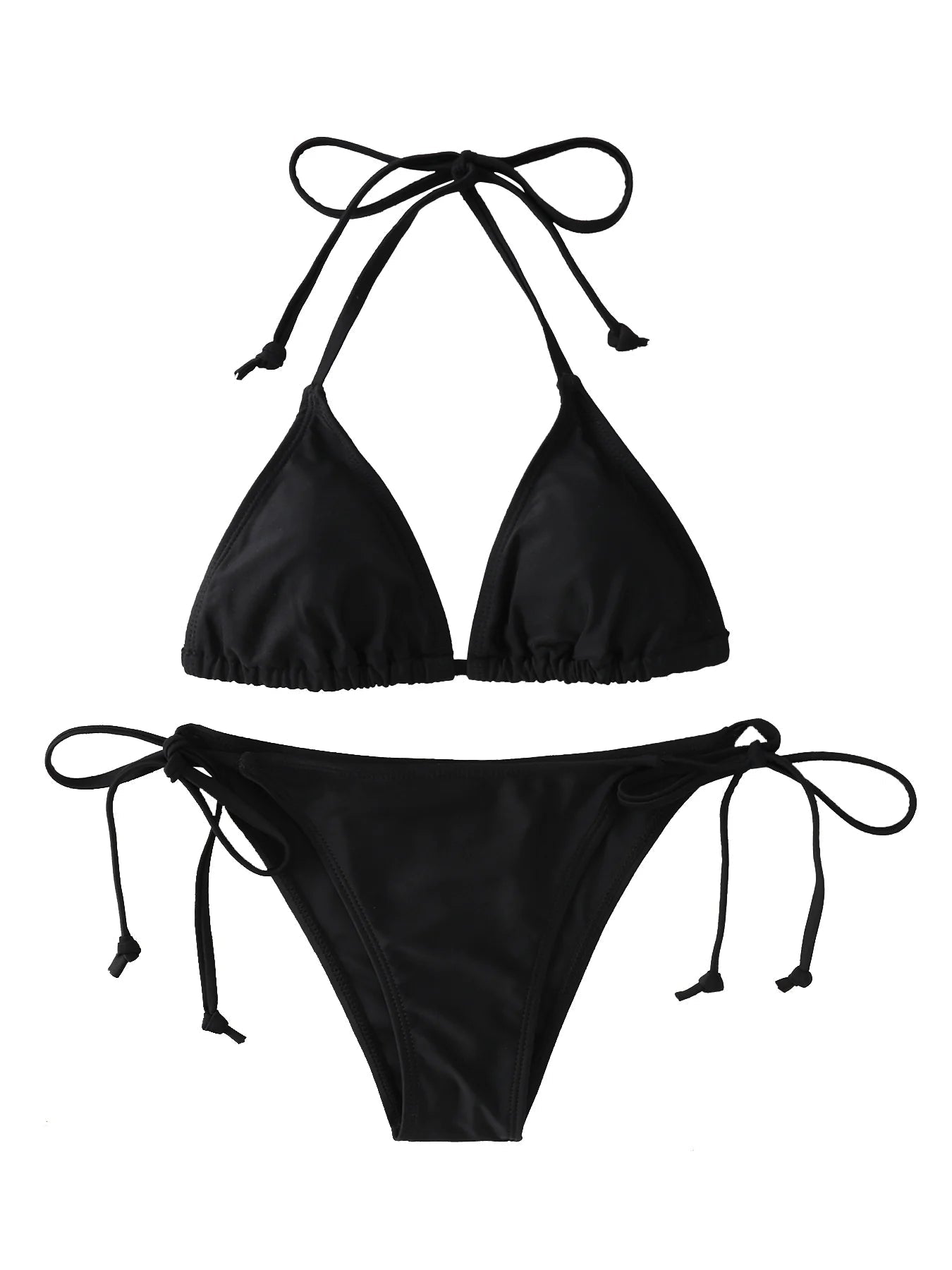 2Pc/Set 2024 Fashion Sexy Swimsuit Women Bikinis Set Triangle Swimwear String Beachwear Thong One Piece Suits Brazilian Biquini - StepByStepNow