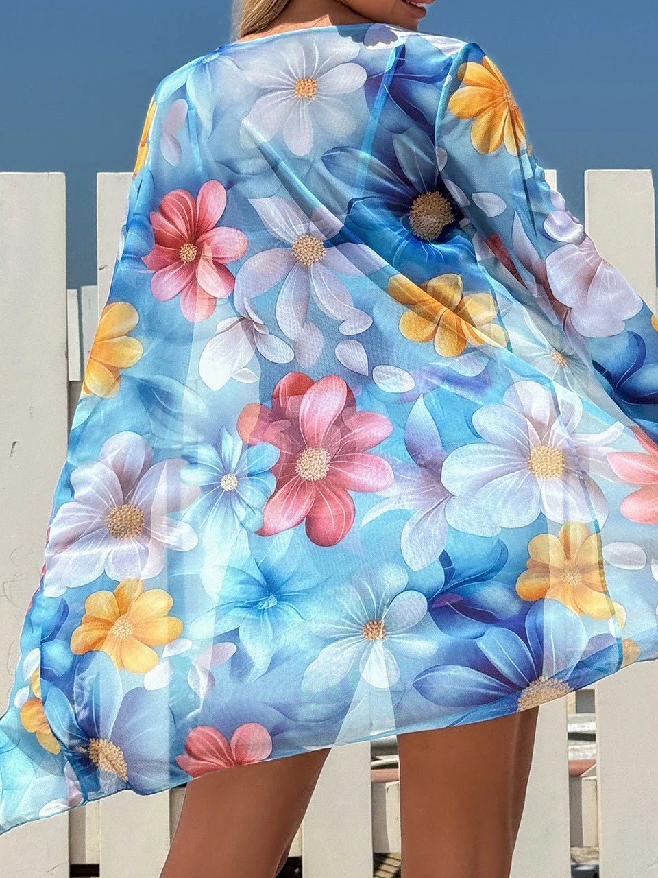 3 Pieces Tie Dye Bikinis Swimsuit 2026 New Women Drawstring Front Swimwear Female High Waist Shorts Bathers Swim Suit Beachwear - StepByStepNow