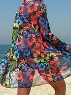 Set bikini donna tie-dye a vita alta – vista 37