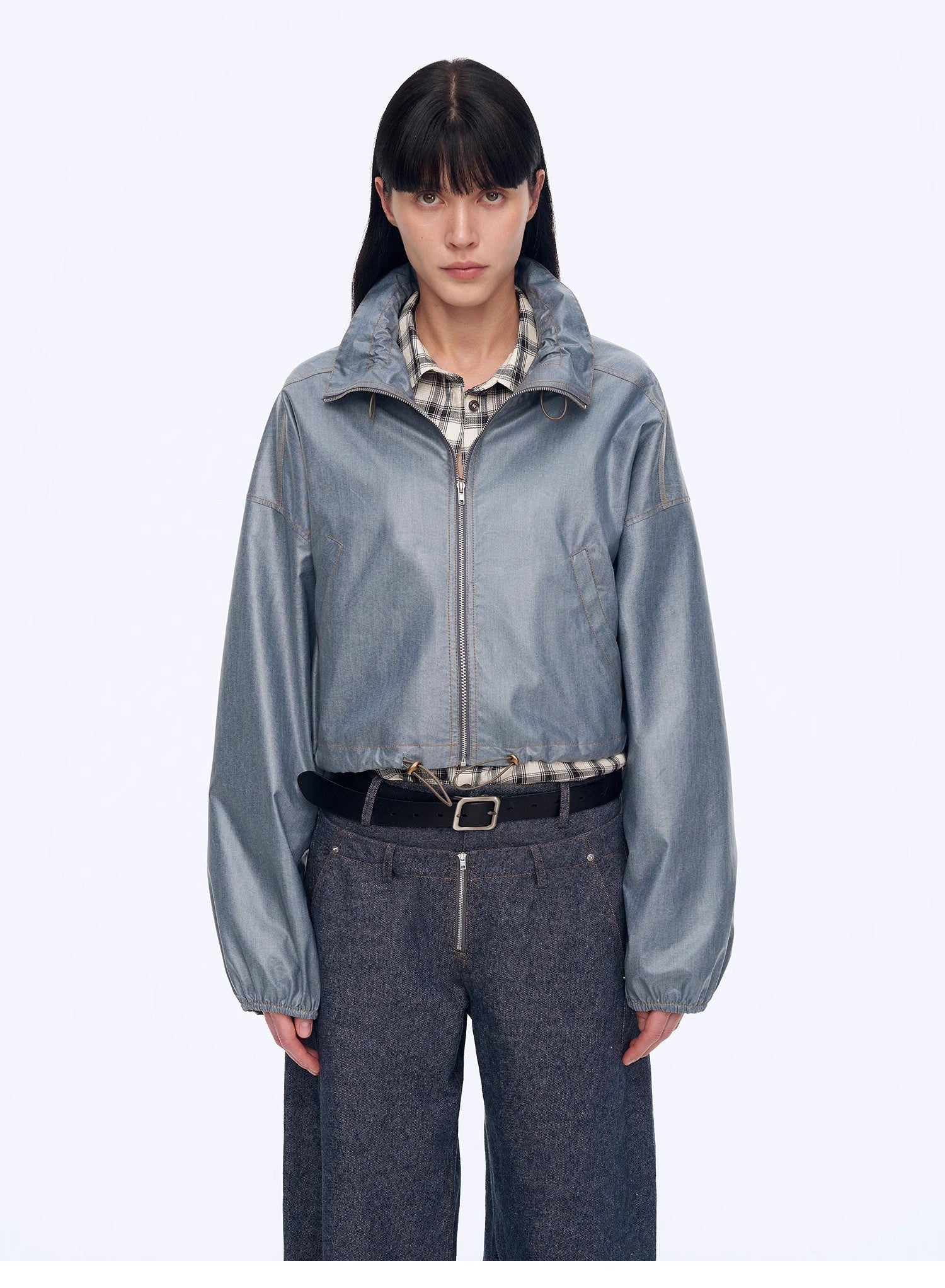 "Blues Notes" Technological Composite Film Cotton Lightweight Outdoor Jacket-4