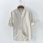 Camicia Coreana in Lino