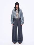 "Blues Notes" Technological Composite Film Cotton Lightweight Outdoor Jacket-0