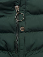 Women's Winter Fleece-Lined Hooded Jacket - Mid-Length Relaxed Fit Coat with Zipper Front, Long Sleeve Casual Outerwear for Cold Weather