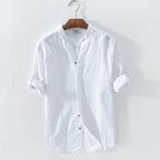 Camicia Coreana in Lino