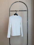 Nuova camicetta autunnale in cotone a maniche lunghe da donna