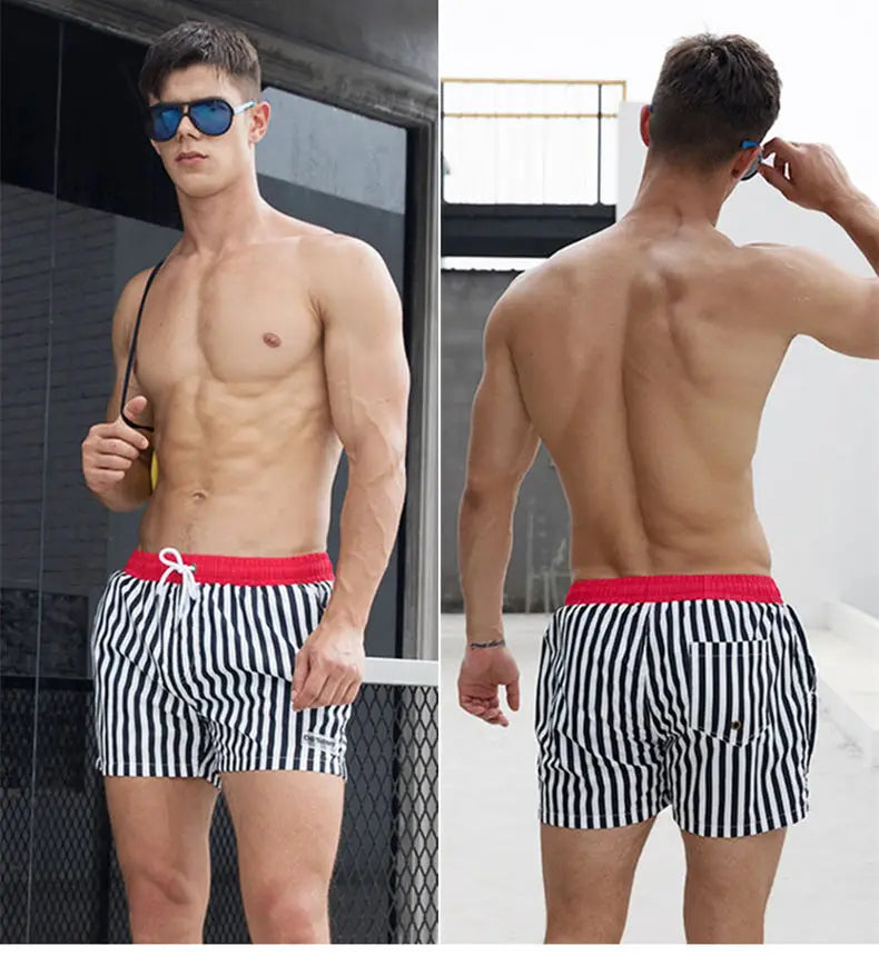 Desmiit Swimwear Man Swimming Shorts Mens Swim Trunks Bathing Suit Board Shorts Beach Swimsuit With Mesh Briefs Lining Zwembroek