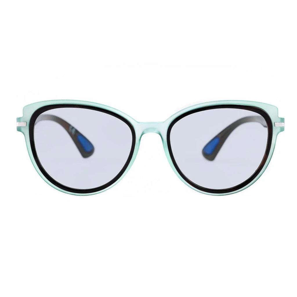 AirDP Mara C77 photochromic sunglasses in Havana / tortoiseshell, light blue, blue
