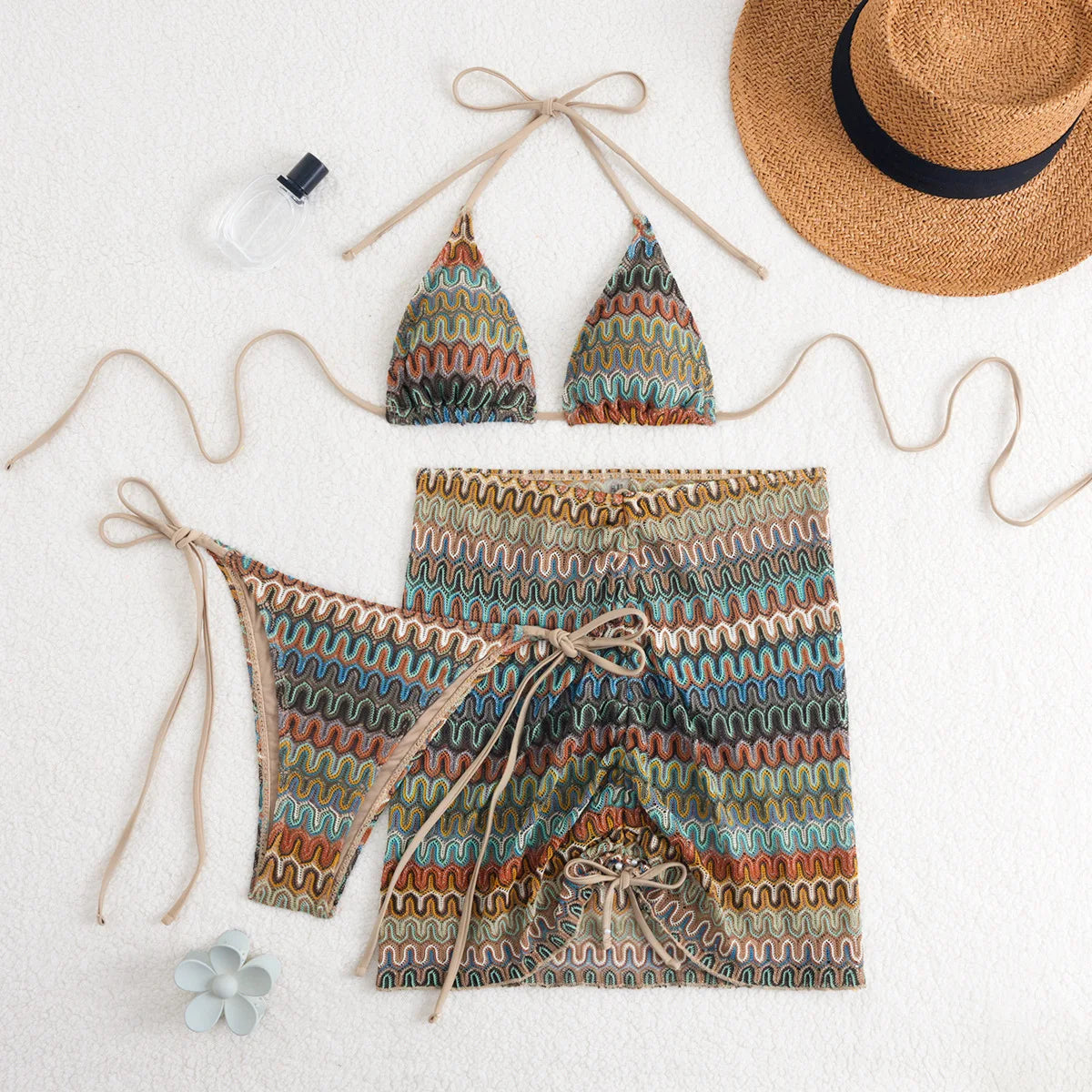 Sexy Bikinis 2026 Female Swimsuits Women's Three-Piece Swimwear Beach Swim Wear Bathing Suits Brazilian Bikini Set Pool Bather