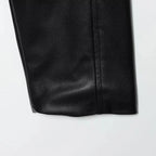 DiYiG DONNA 2025 Autunno Nuova Moda Imitazione Pelle Effetto Giacca Retro Manica Lunga Joker Cintura Giacca Della Tuta Sportiva Mujer