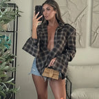 Camicia Top Fashion Y2k Party Look Nuova camicia femminile a vita alta Top