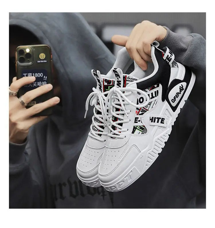 Men’s Vulcanised-Sole Casual Sneakers — Image 24