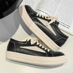 Men’s Black Lace-Up Casual Sneakers — Image 2