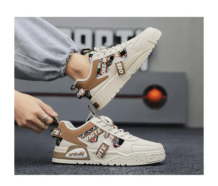 Men’s Vulcanised-Sole Casual Sneakers — Image 31