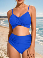 Push Up Bikini Women Swimsuits 2026 Sexy Swimwear Female Brazilian Bikini Set High Waist Biquini Swimming Suits Solid Beachwear