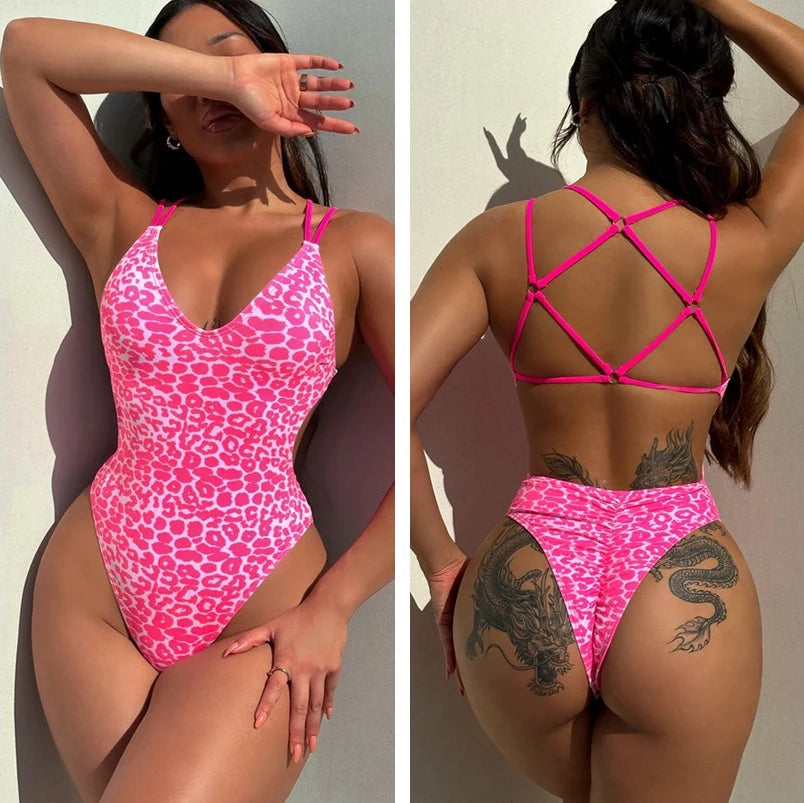 2026 Pad Swimwear Women Beach One Piece Swimsuit Mujer Trikini Bikini  Maio Biquini Badpak Maillot Femme