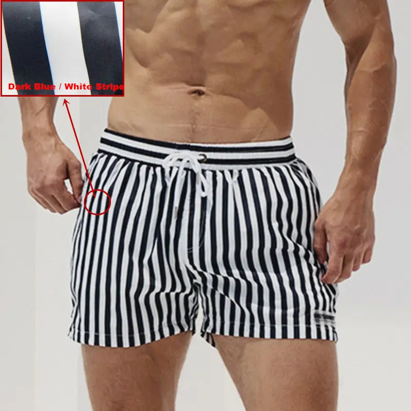 Desmiit Swimwear Man Swimming Shorts Mens Swim Trunks Bathing Suit Board Shorts Beach Swimsuit With Mesh Briefs Lining Zwembroek