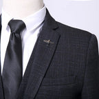 Men’s Smart Casual Wedding Suit – Slim Fit Tuxedo, Single Breasted 2-Piece Set - StepByStepNow