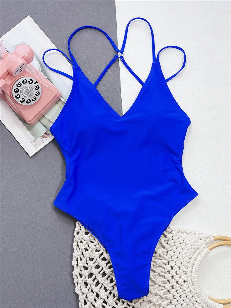 2026 Pad Swimwear Women Beach One Piece Swimsuit Mujer Trikini Bikini  Maio Biquini Badpak Maillot Femme