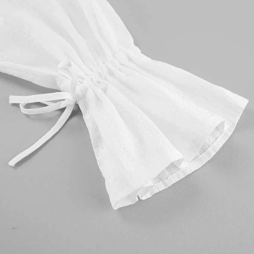 Camicia con risvolto in puro cotone jacquard francese