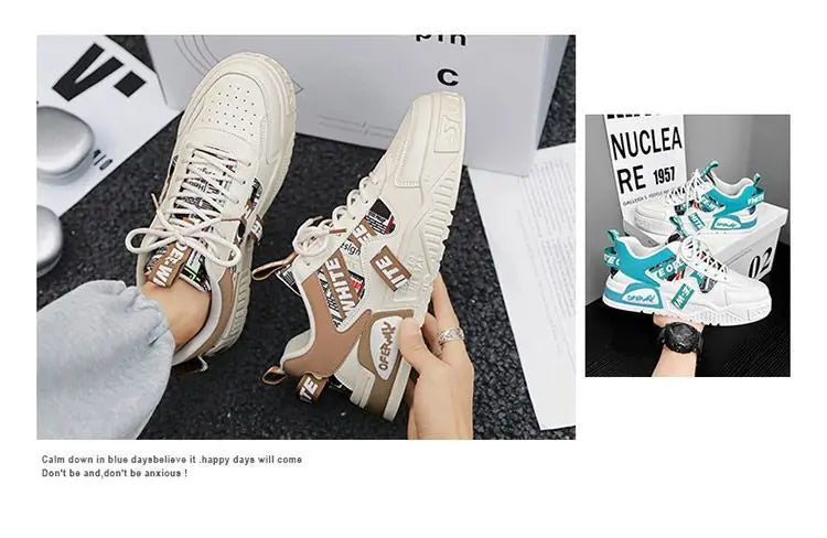 Men’s Vulcanised-Sole Casual Sneakers — Image 10