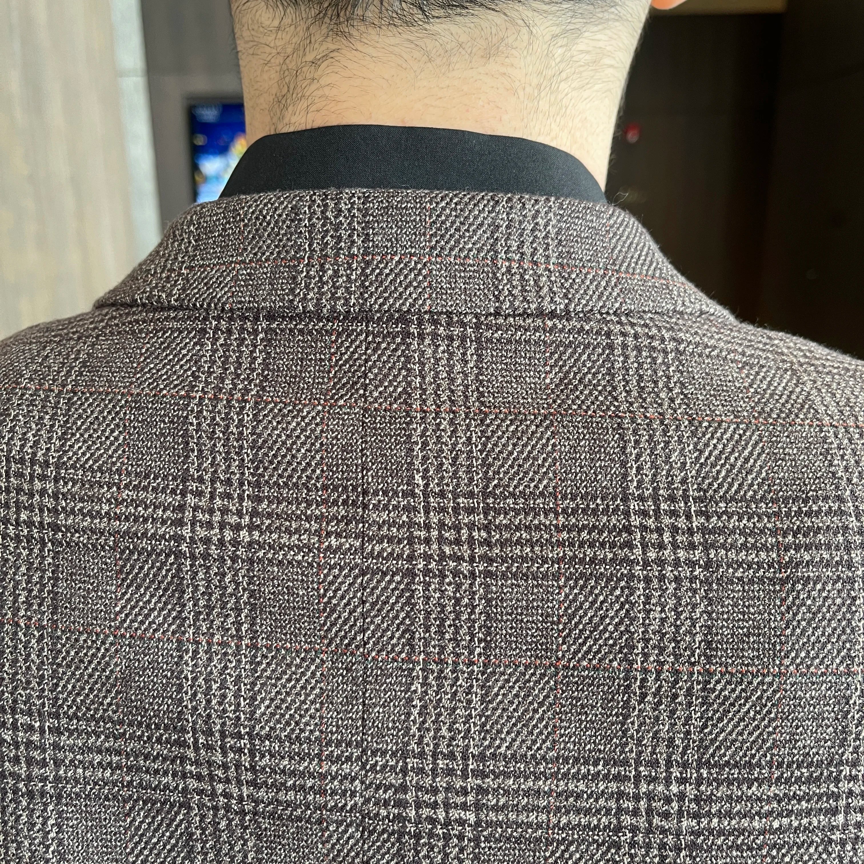 Abito da uomo in tre pezzi scozzese modificato di alta qualità in stile coreano britannico - Set di gilet e pantaloni eleganti da lavoro casual