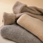 2025 maglione dolcevita da donna semplice pullover moda invernale maglione da donna in maglia elastica top basic femminili neri solidi casual