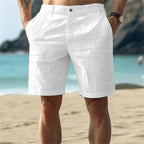 2026 New Men's Cotton Linen shorts Pants Male Summer Breathable Solid Color Linen Trousers Fitness Streetwear S-4XL