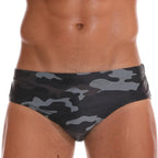 Datifer Summer 2026 Men Shorts Gym Low Waist Sexy Print Swim Brief Removed Pad Surfing Swimsuit Shorts Multicolor