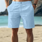 2026 New Men's Cotton Linen shorts Pants Male Summer Breathable Solid Color Linen Trousers Fitness Streetwear S-4XL