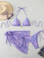 Sexy Swimsuit Women's Bikinis Swimwear Woman 2026 Bathing Suit 3 Piece Triangle Bikinis Sets Beach Dress Wear Cover Up Beachwear
