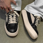 Men’s Black Lace-Up Casual Sneakers — Image 9