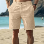 2026 New Men's Cotton Linen shorts Pants Male Summer Breathable Solid Color Linen Trousers Fitness Streetwear S-4XL