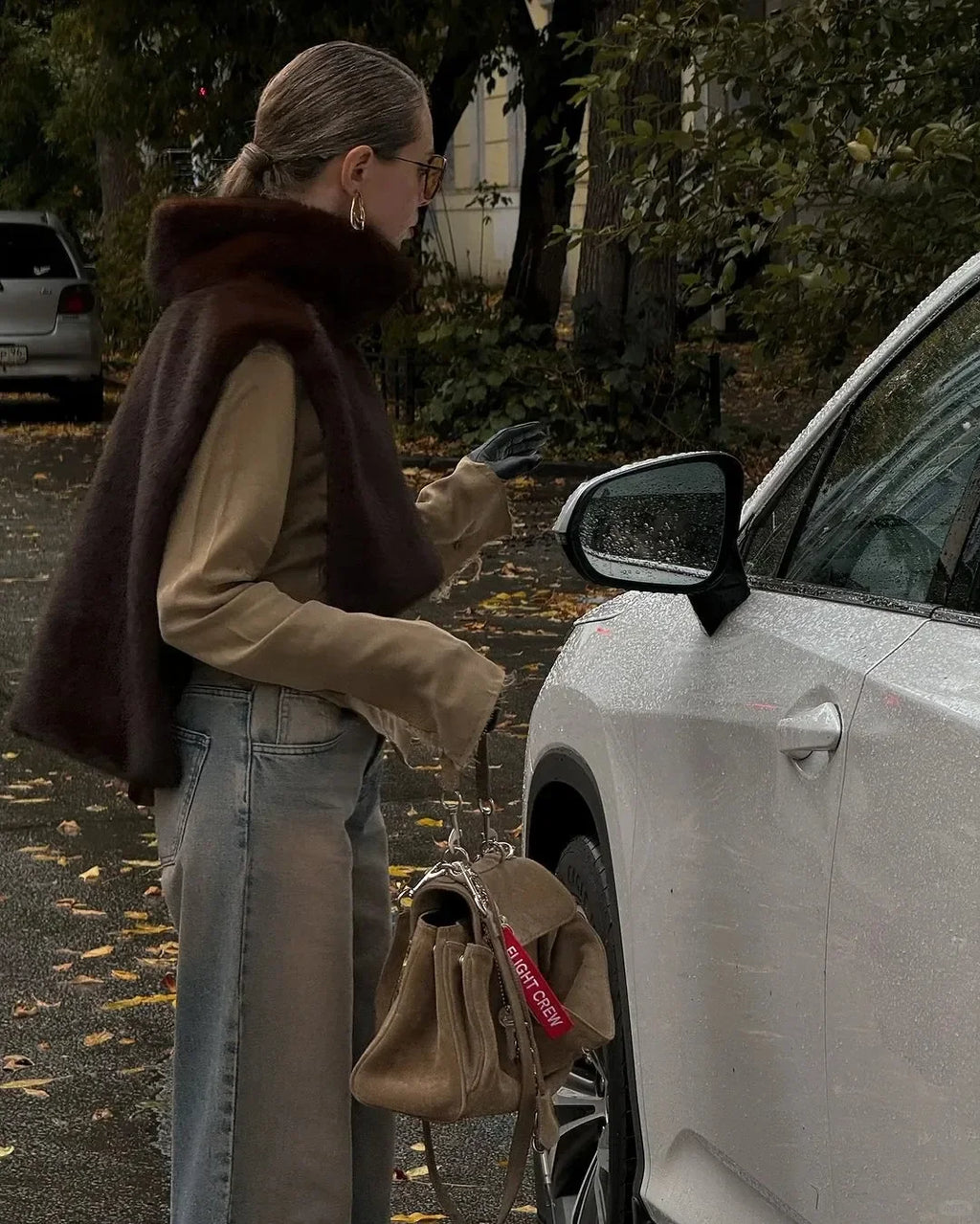 2025 New Fashion Pelliccia sintetica Sable Vest Crop Top Autunno Inverno Dolcevita Eco Pelliccia di visone Canotte Giacca senza maniche Cappotto