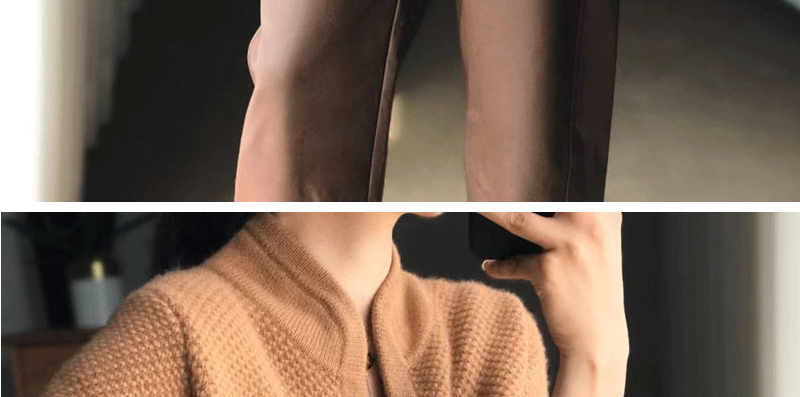 Autunno inverno nuovo addensato 100% Cashmere lana Cardigan donna Stand collo maglione maglione sciolto maglia Base maglione di lana giacca