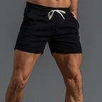 Men's Casual Shorts Sexy Leisure Short Pants Green Black Patchwork Lace-up Pocket Summer New Fashion Beach Shorts Male Clothing