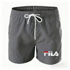Summer men's drawstring casual sports shorts - bright color five-pocket pants with internal breathable mesh lining - beach pants