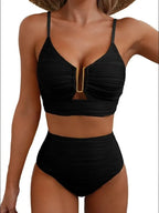 2026 V-neck Shiny Swimwear Women Beach One Piece Swimsuit Mujer Trikini Badpak Maio Biquini Monokini Bikini
