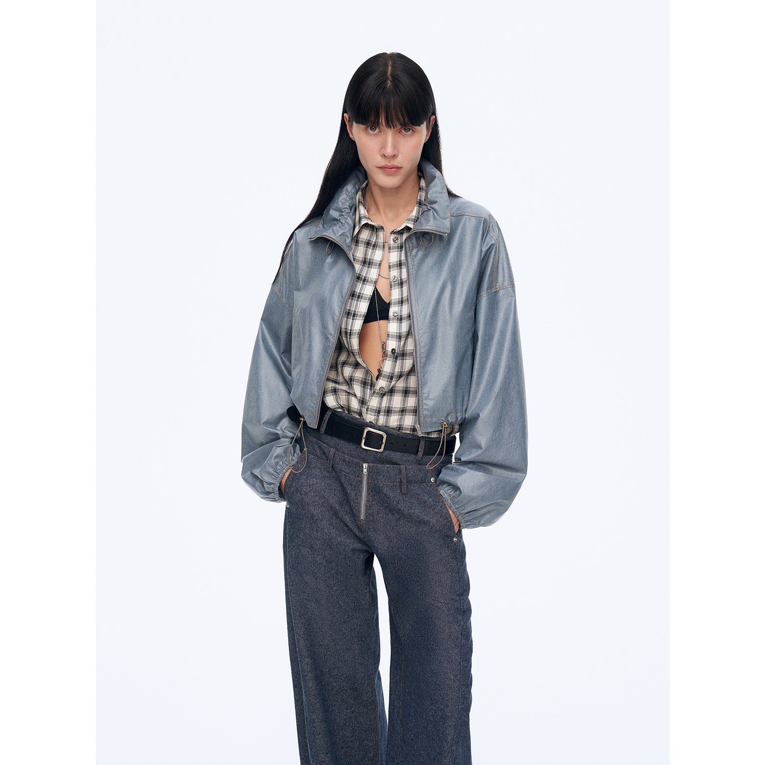 "Blues Notes" Technological Composite Film Cotton Lightweight Outdoor Jacket-1