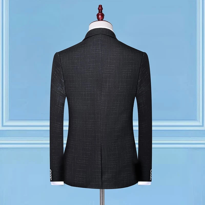 Men’s Smart Casual Wedding Suit – Slim Fit Tuxedo, Single Breasted 2-Piece Set - StepByStepNow