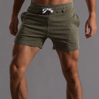 Men's Casual Shorts Sexy Leisure Short Pants Green Black Patchwork Lace-up Pocket Summer New Fashion Beach Shorts Male Clothing