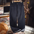 Retro: Patch e tasche jeans Maden Vintage 15.6oz in denim raw selvedge rigido, collezione StepByStepNow.