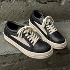Men’s Black Lace-Up Casual Sneakers — Image 5