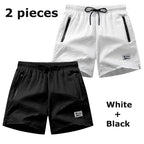 Men's Seersucker Beach Shorts with Mesh Liner Summer Casual Board Shorts with Zipper Pockets Quick Dry Swim Shorts Swim Trunks