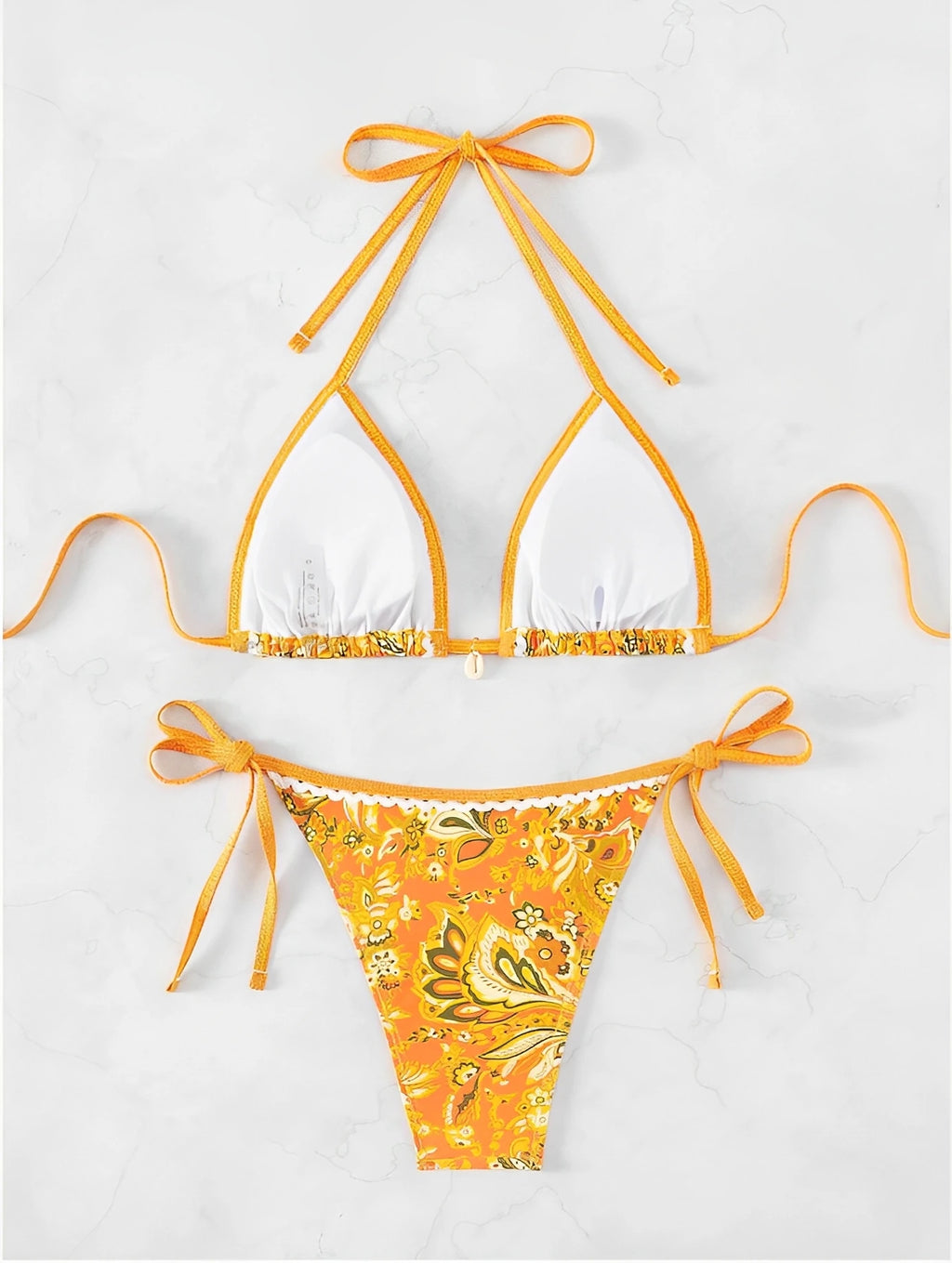 2026 Halter String Triangle Two Piece Bikini Women Swimwear Female Swimsuit Bathers Bathing Swimming Suit Beachwear Summer