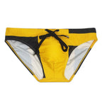 Mens Swimwear Swim Briefs Contrast Color Low Rise Sexy Pouch Swimming Trunks Board Shorts Swimsuit Surf Beachwear Male Bañadores