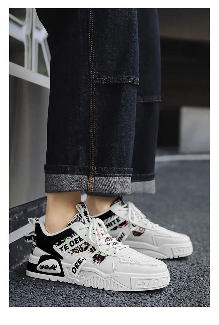 Men’s Vulcanised-Sole Casual Sneakers — Image 28