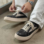 Men’s Black Lace-Up Casual Sneakers — Image 11