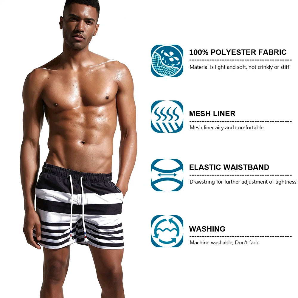2026 Fashion Man Trunks Beach Swimwear Swim Shorts Board Shorts Swimming Pants Swimsuits Mens Running Sports Surffing Shorts